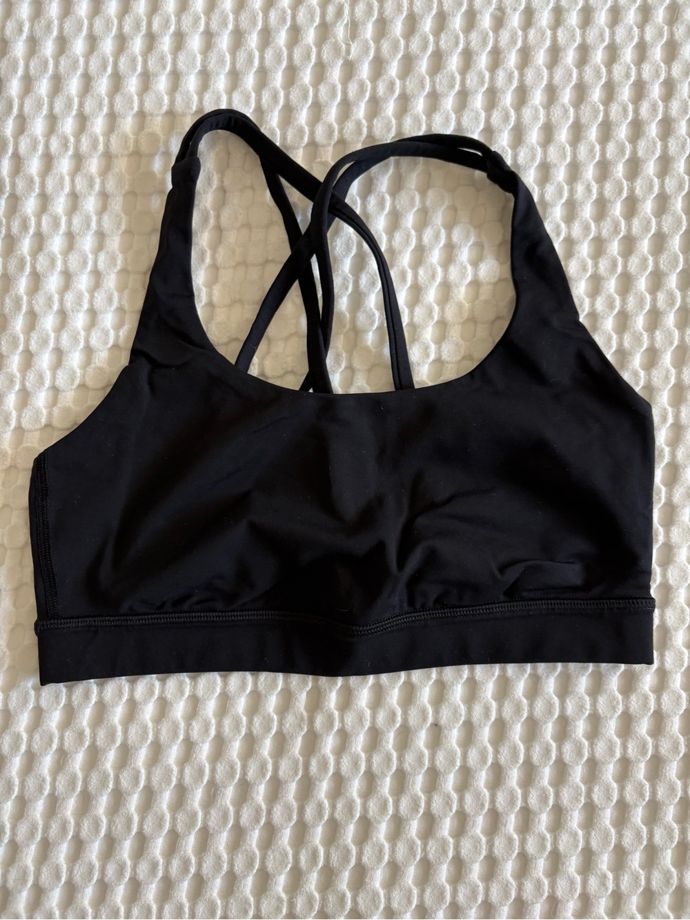 lululemon athletica Black Strappy Medium to HighImpact Sports Bra